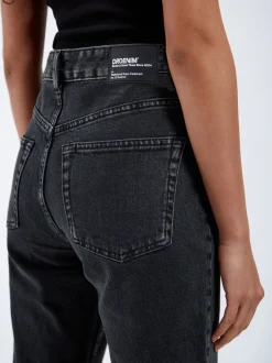 Dr. Denim Damen Jeans – Elba Mid Bootcut in schwarz