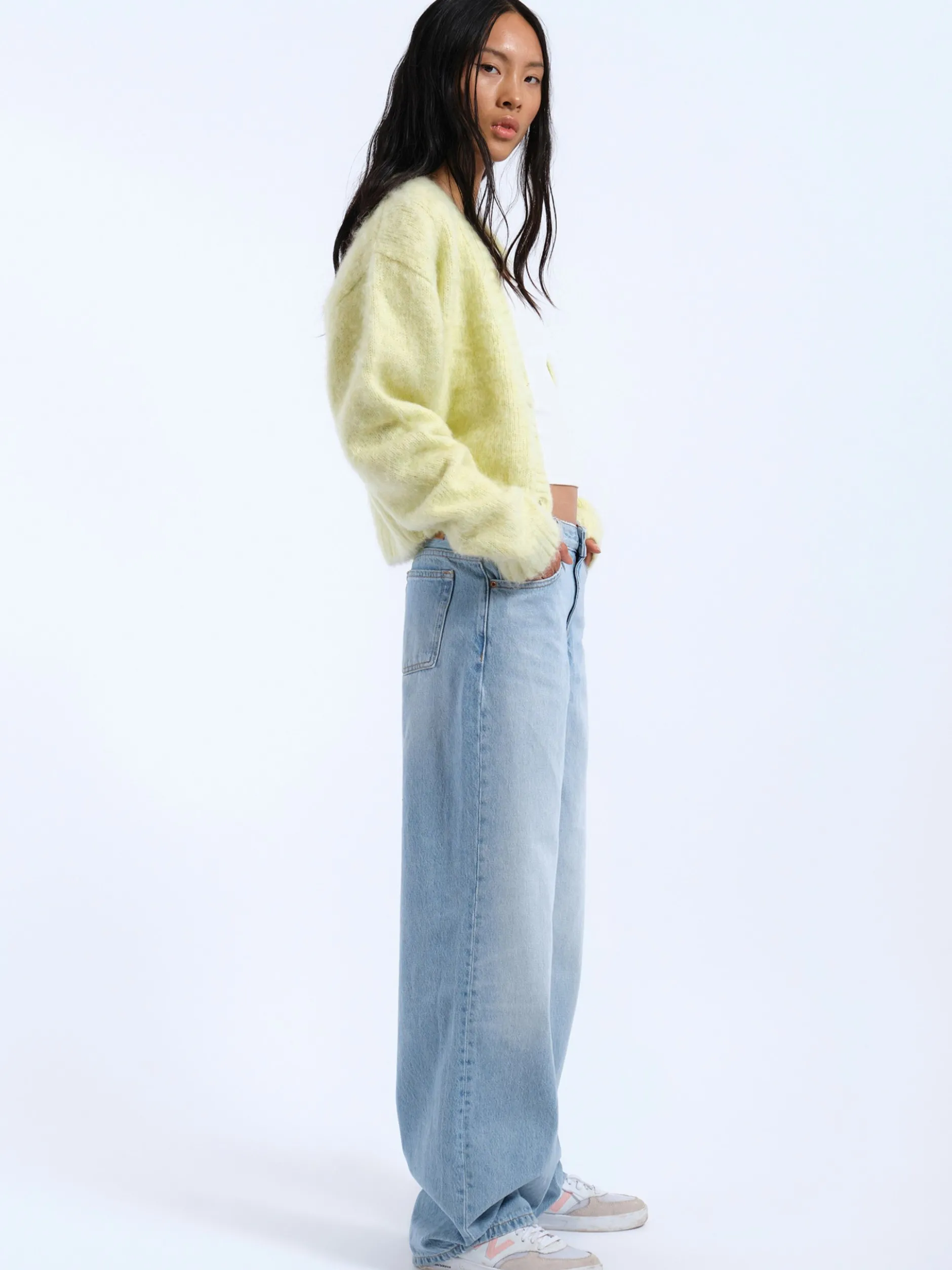 Dr. Denim Damen Jeans – Hill Low Relaxed Jeans in bleached