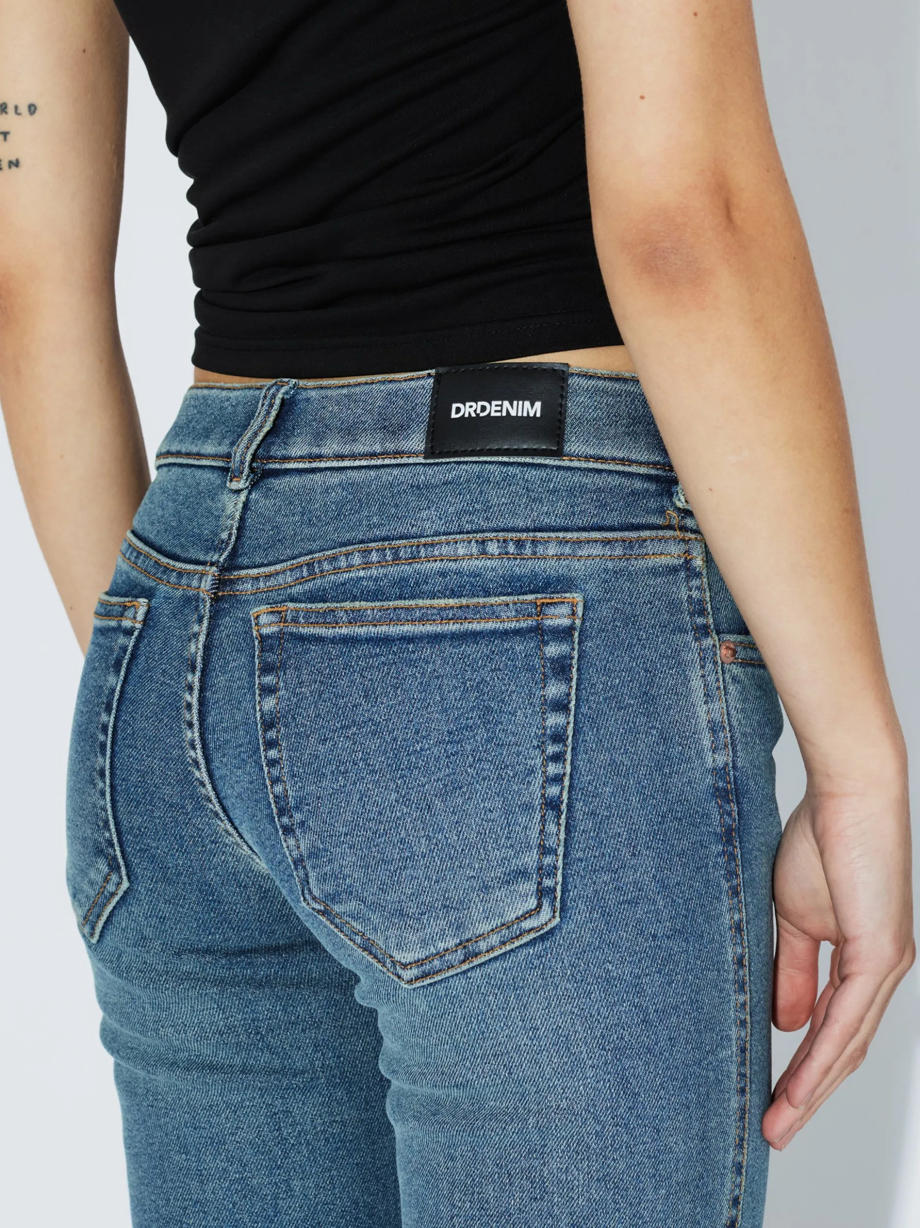 Dr. Denim Damen Jeans – Kily Petite in medium stone