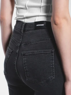 Dr. Denim Damen Jeans – Moxy High Flare in grau