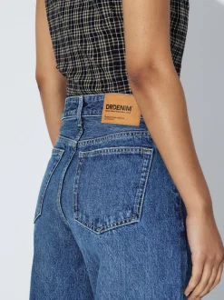 Dr. Denim Damen Jeans – Nanci Mid Barrel in medium stone