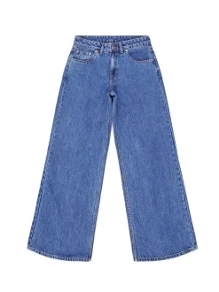 Dr. Denim Damen Jeans – Rhue Low Wide Jeans in medium stone