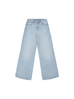 Dr. Denim Damen Jeans – Rhue Low Wide Jeans in bleached