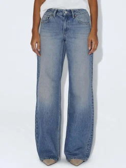 Dr. Denim Damen Jeans – Rhue Low Wide Jeans in light stone