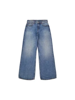 Dr. Denim Damen Jeans – Rhue Low Wide Jeans in light stone