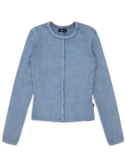 Dr. Denim Damen Langarmshirt – Stella Rib in blau