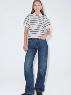 Dr. Denim Damen Polo – Jade SS Polo in beige mehrfarbig
