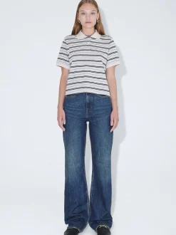 Dr. Denim Damen Polo – Jade SS Polo in beige mehrfarbig