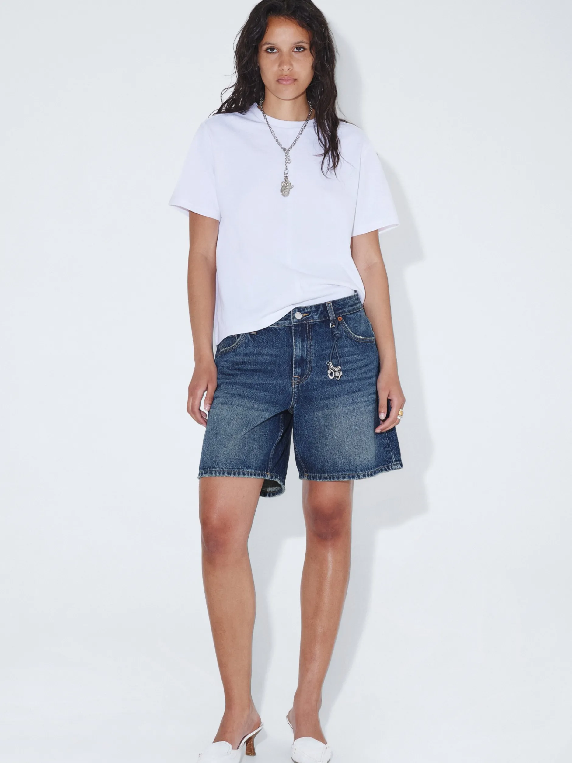 Dr. Denim Damen Shorts - Hill in denim