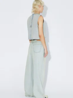 Dr. Denim Damen Top – Erin Top in bleached
