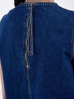 Dr. Denim Damen Top – Erin Top in denim