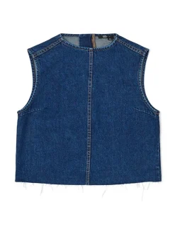 Dr. Denim Damen Top – Erin Top in denim