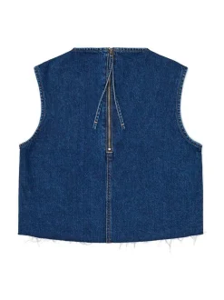 Dr. Denim Damen Top – Erin Top in denim