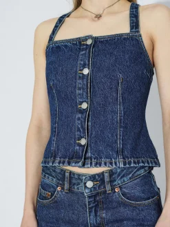 Dr. Denim Damen Top – Niamh in denim
