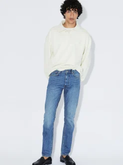 Dr. Denim Herren Jeans – Pype Slim in medium stone