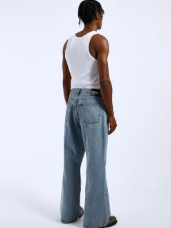 Dr. Denim Herren Jeans - Rift Wide Bootcut in light stone