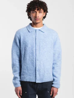 Dr. Denim Unisex Strickcardigan – Quillion in blau