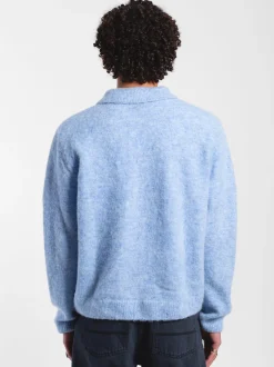 Dr. Denim Unisex Strickcardigan – Quillion in blau