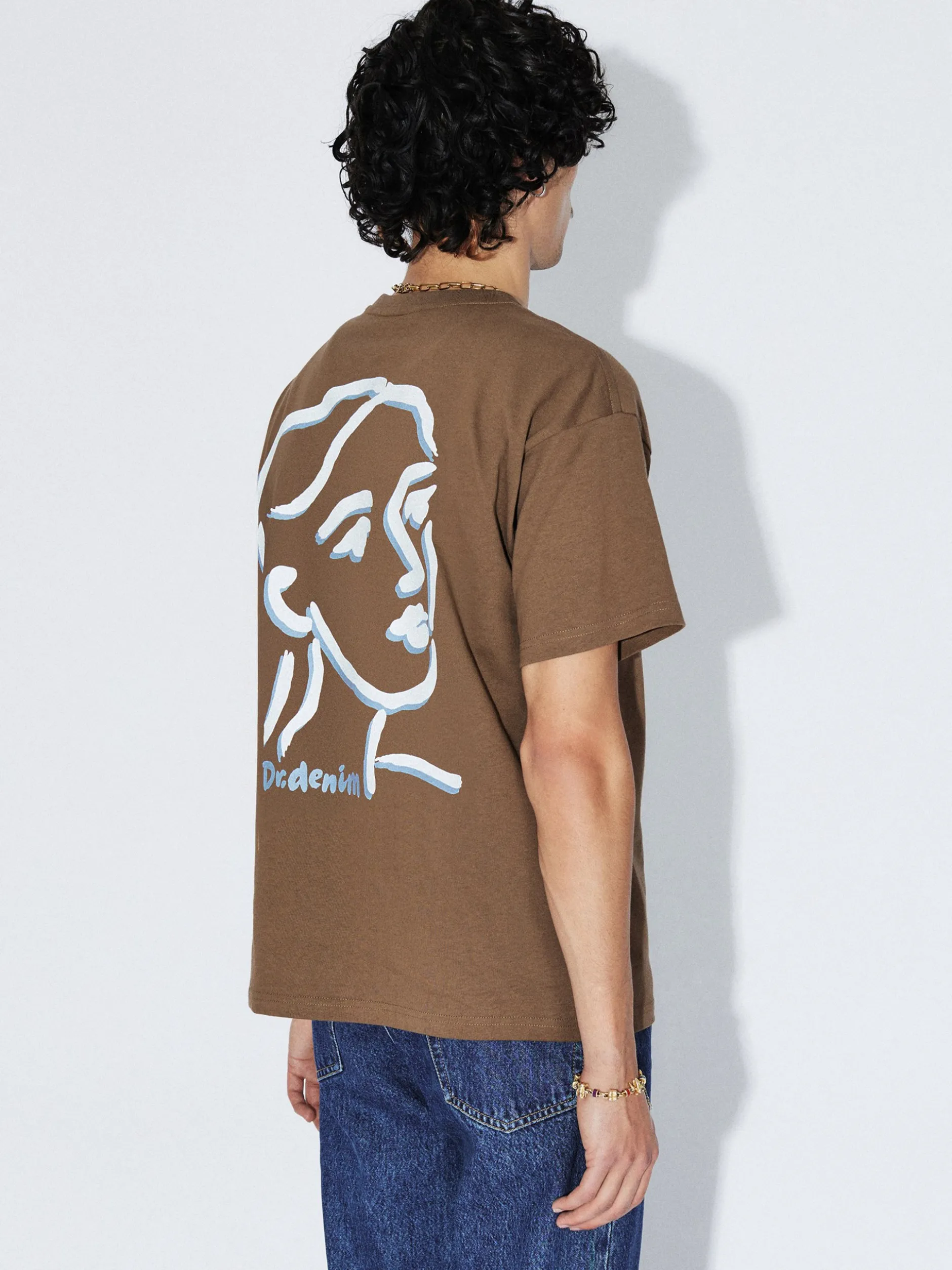 Dr. Denim Unisex T-Shirt – Trooper in braun