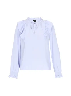 Dreimaster Damen Bluse in hellblau