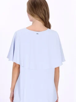 Dreimaster Damen Bluse in hellblau