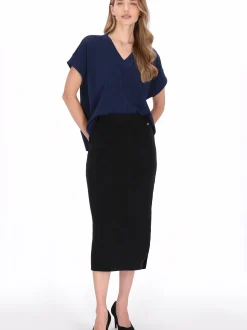 Dreimaster Damen Bluse in marine