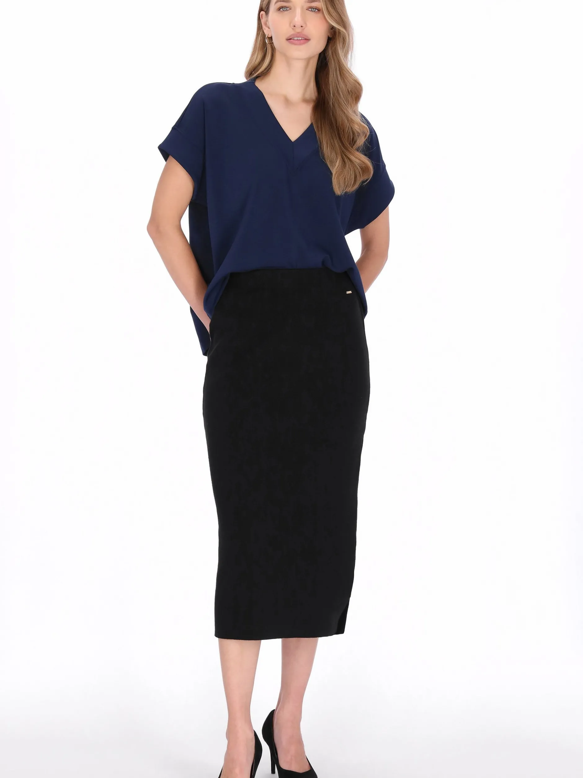 Dreimaster Damen Bluse in marine