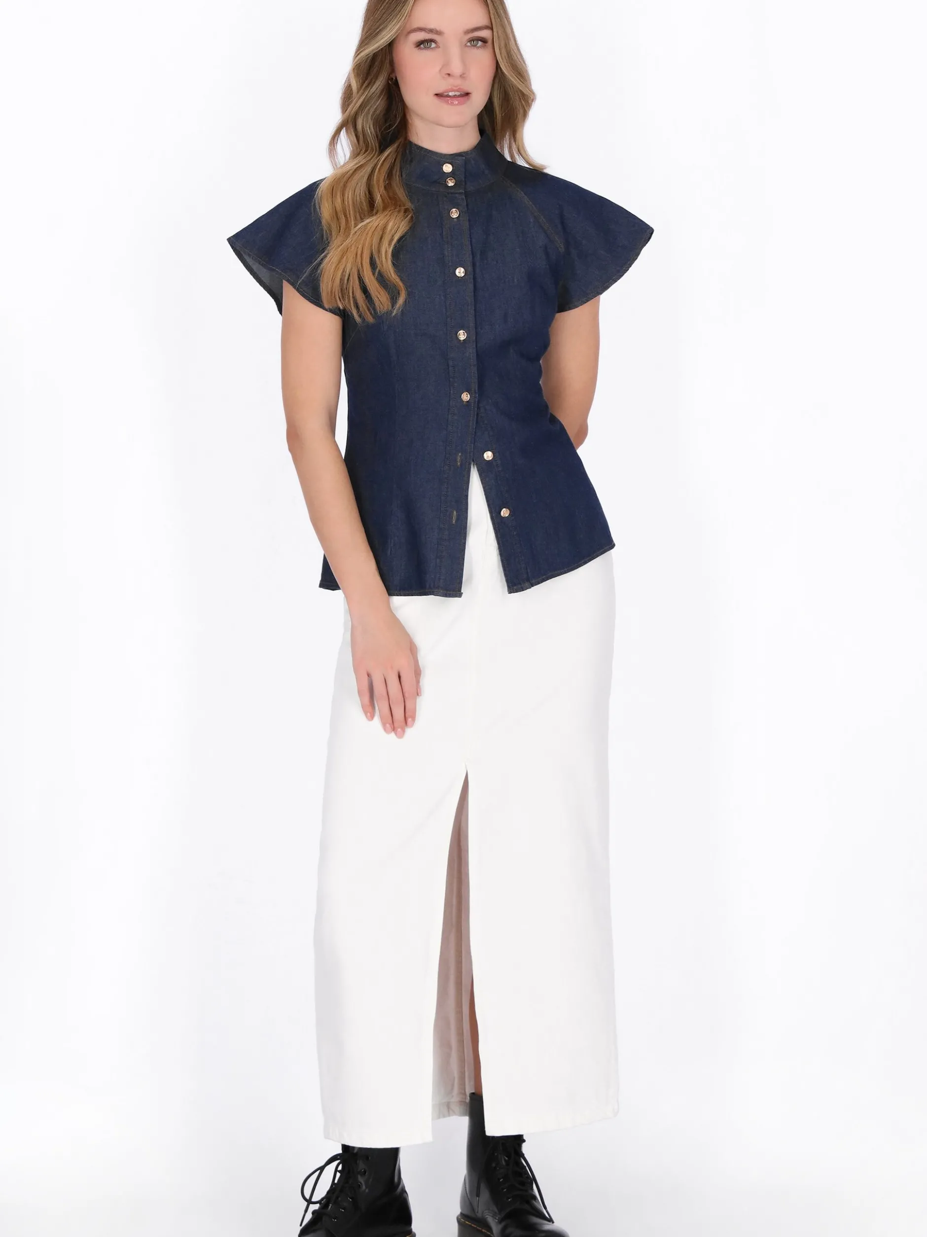Dreimaster Damen Bluse in marine