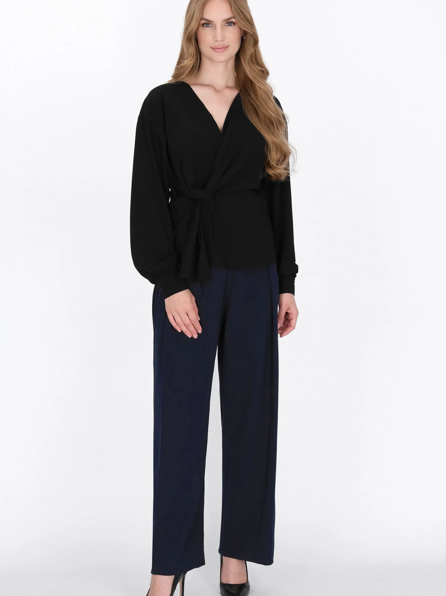Dreimaster Damen Bluse in schwarz