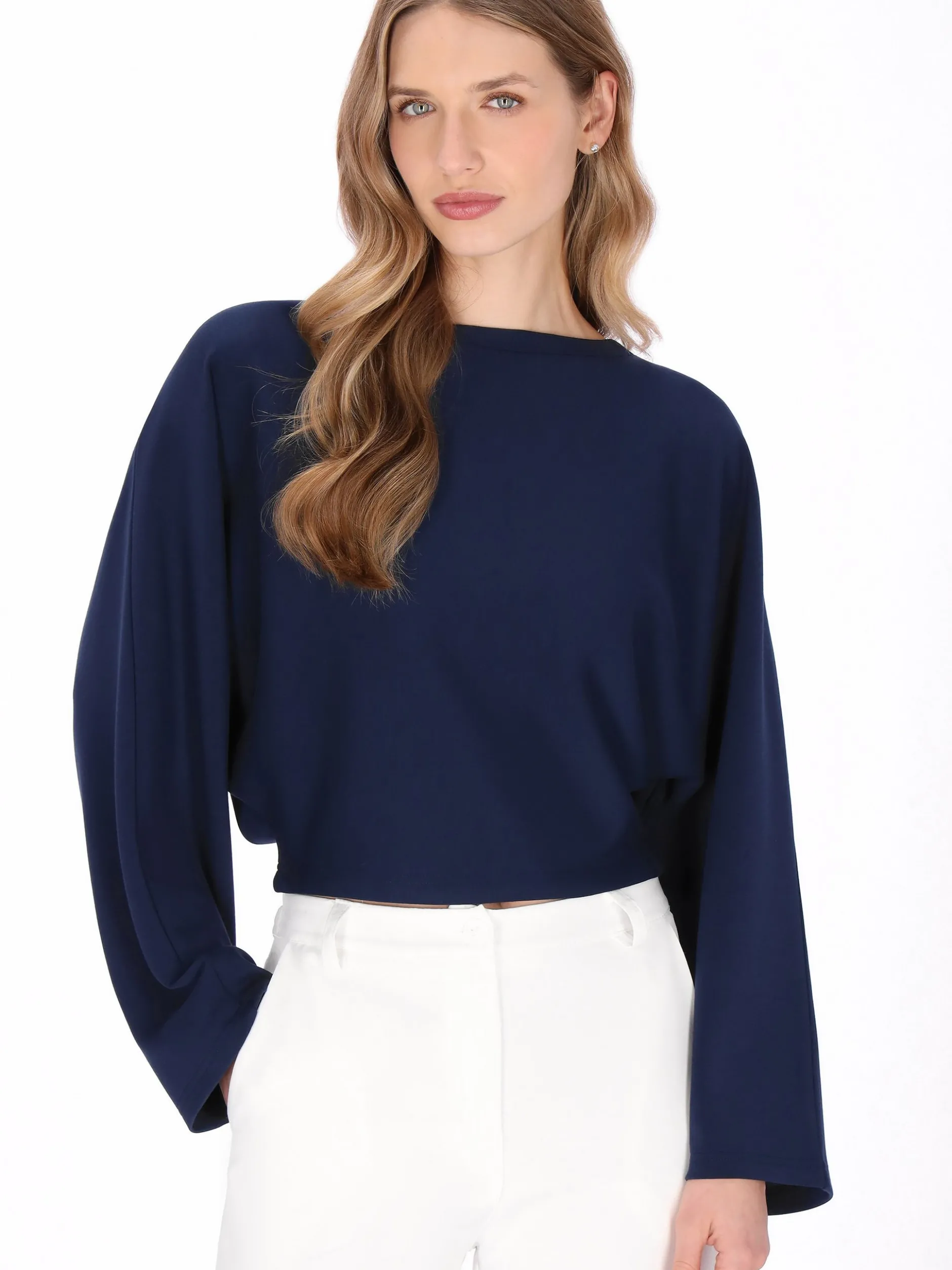 Dreimaster Damen Bluse in schwarz