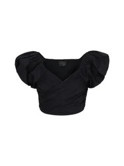Dreimaster Damen Bluse in schwarz