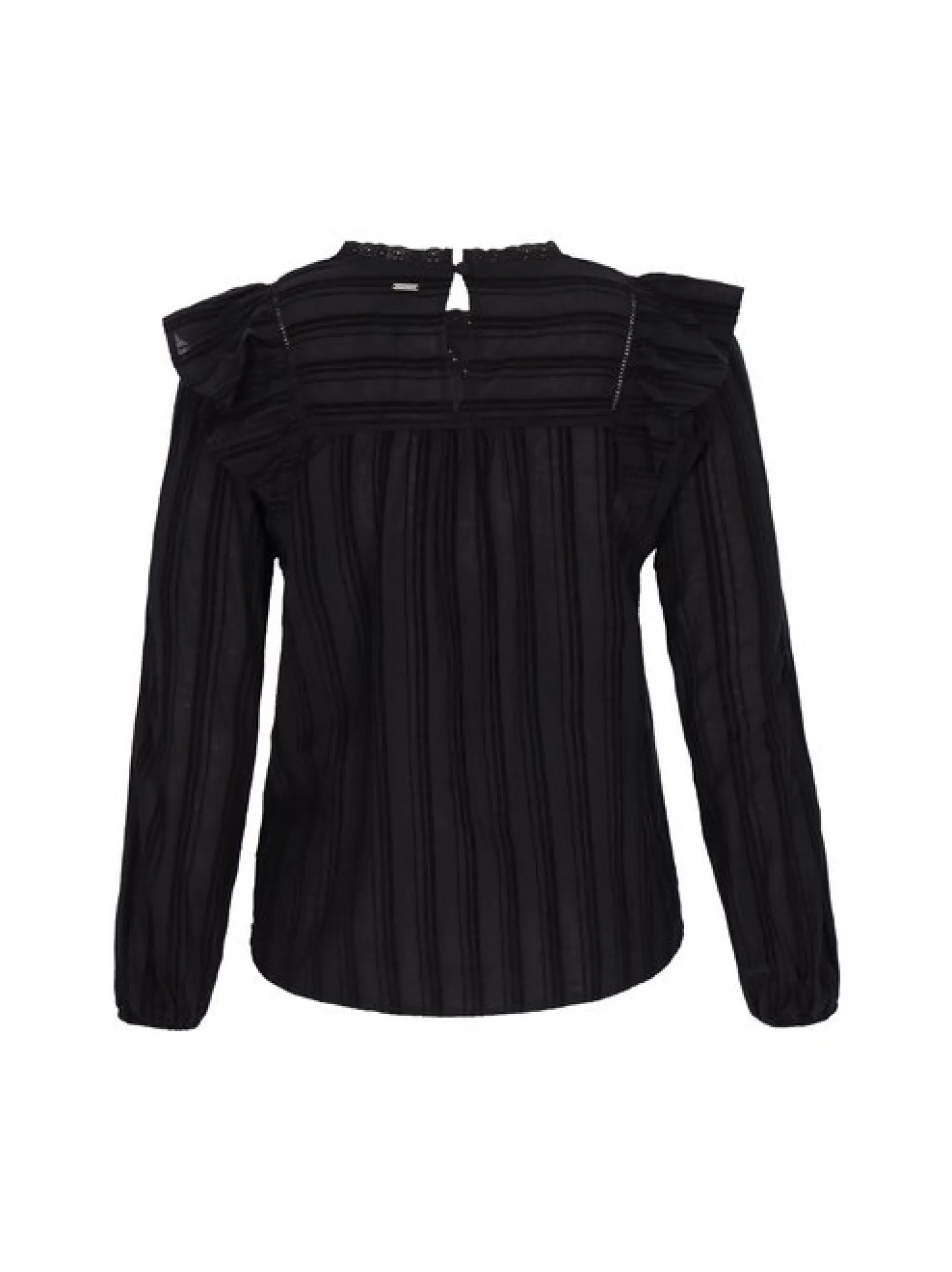 Dreimaster Damen Bluse in schwarz