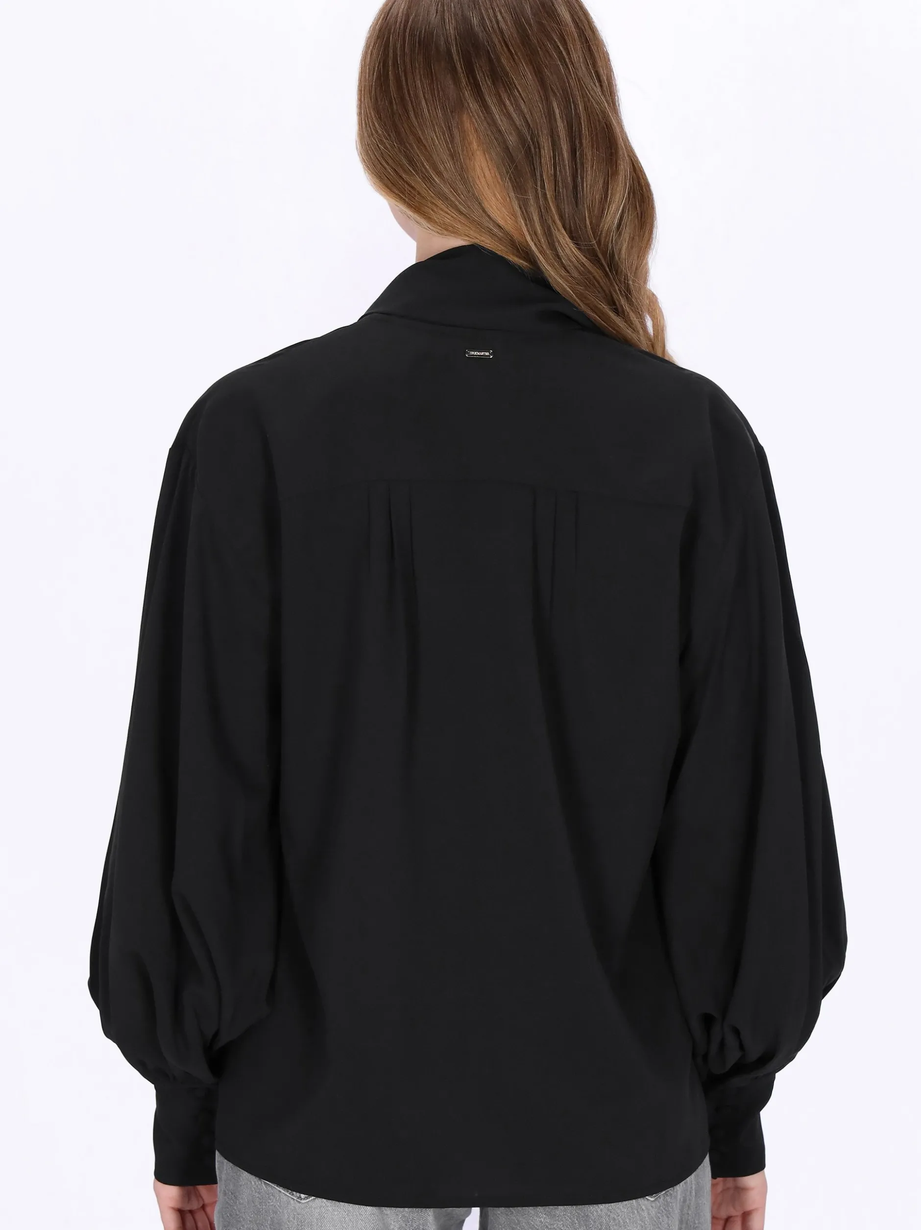 Dreimaster Damen Bluse in schwarz