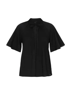 Dreimaster Damen Bluse in schwarz