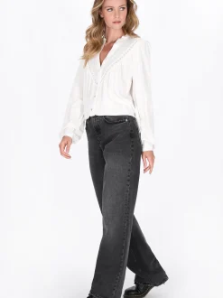 Dreimaster Damen Bluse in weiß