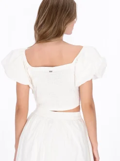 Dreimaster Damen Bluse in weiß