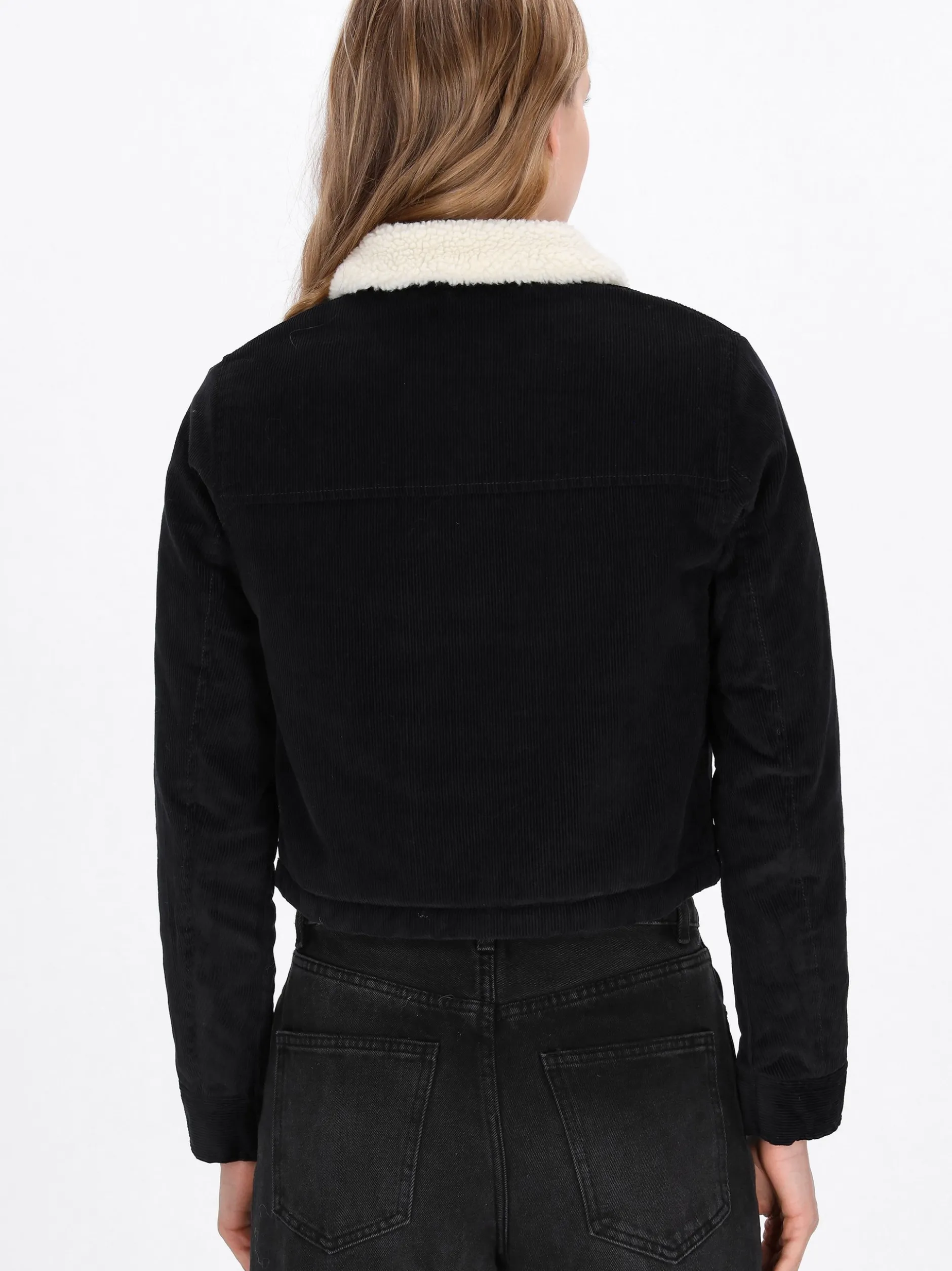 Dreimaster Damen Cordjacke in marine