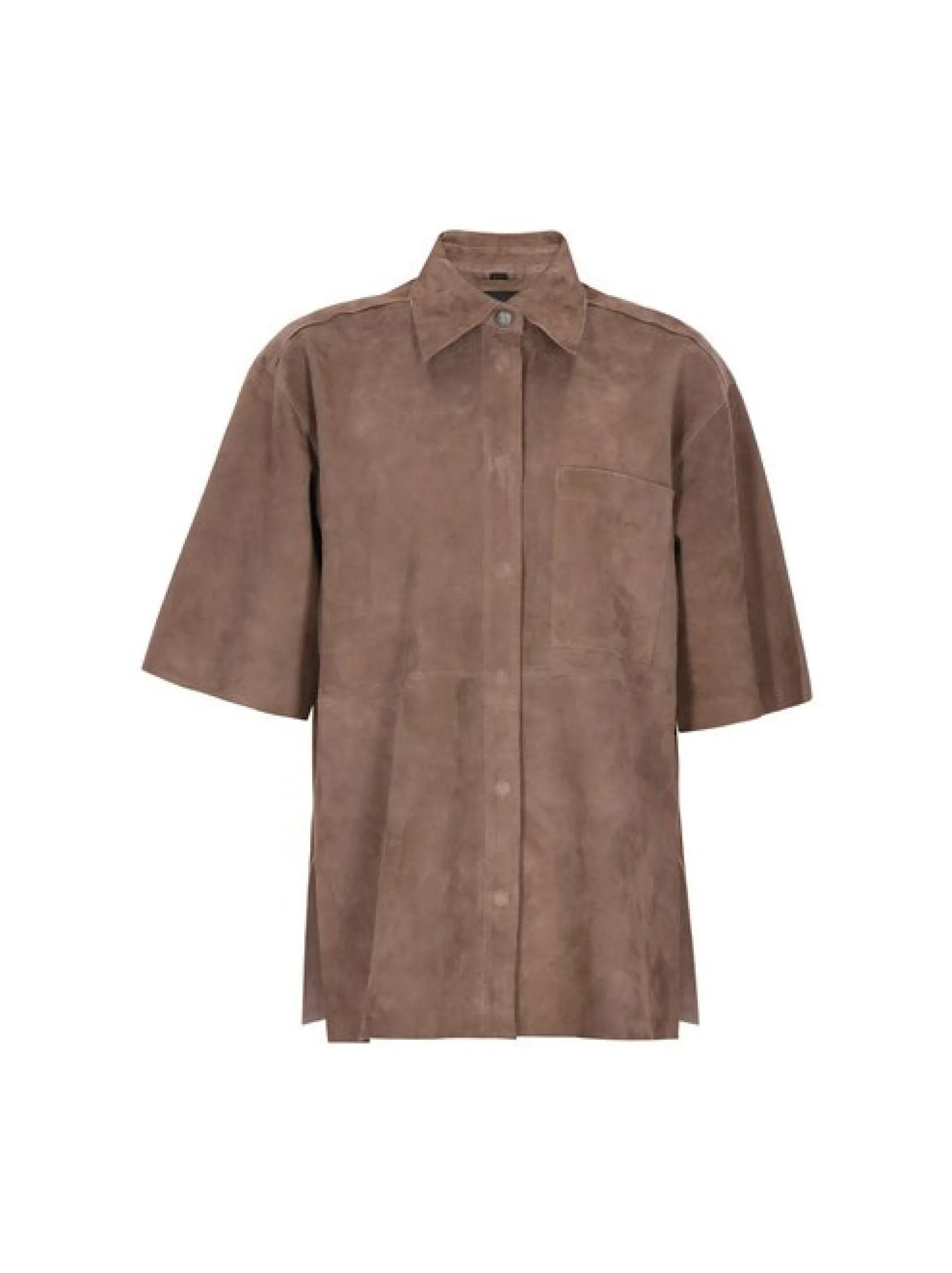 Dreimaster Damen Hemdbluse in taupe