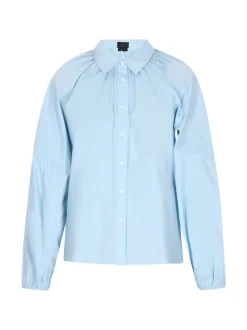 Dreimaster Damen Hemd in hellblau