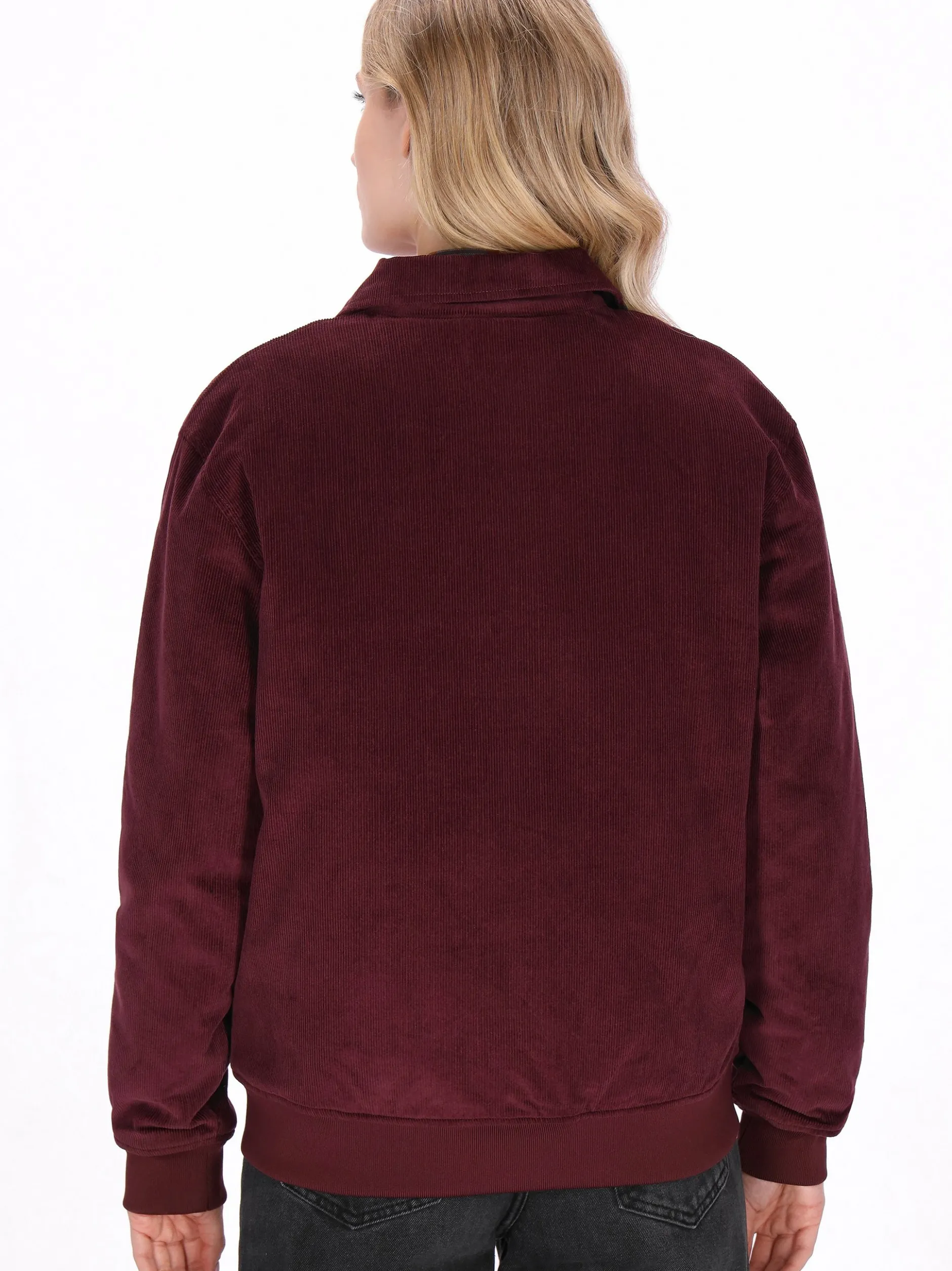 Dreimaster Damen Jacke in bordeaux