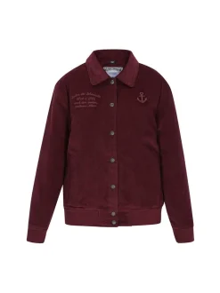 Dreimaster Damen Jacke in bordeaux