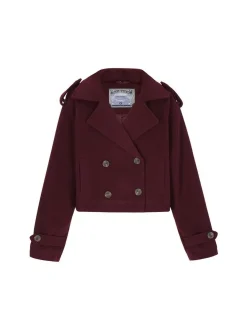 Dreimaster Damen Jacke in bordeaux