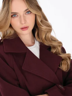 Dreimaster Damen Jacke in bordeaux