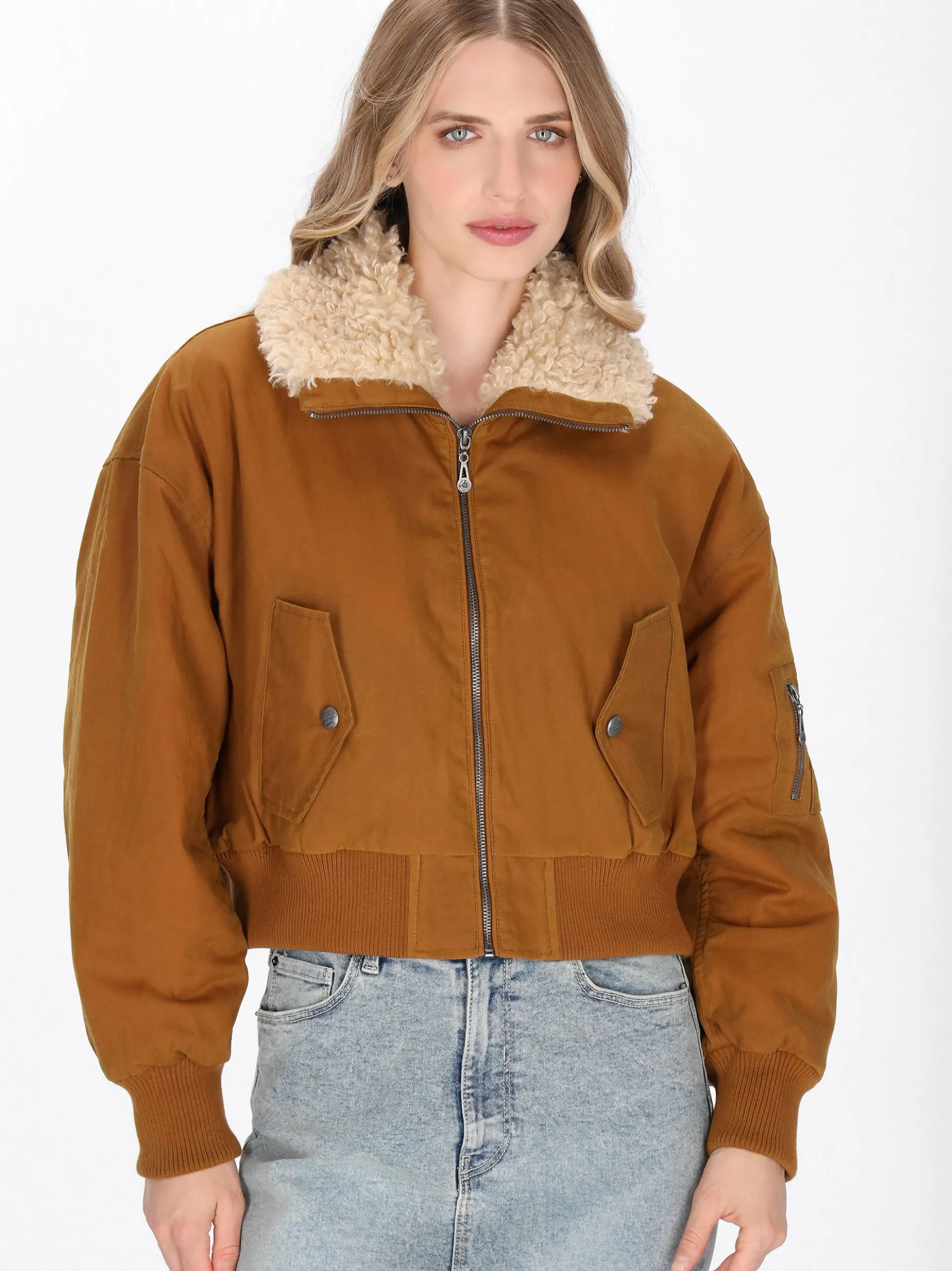 Dreimaster Damen Jacke in braun