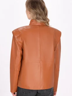 Dreimaster Damen Jacke in cognac