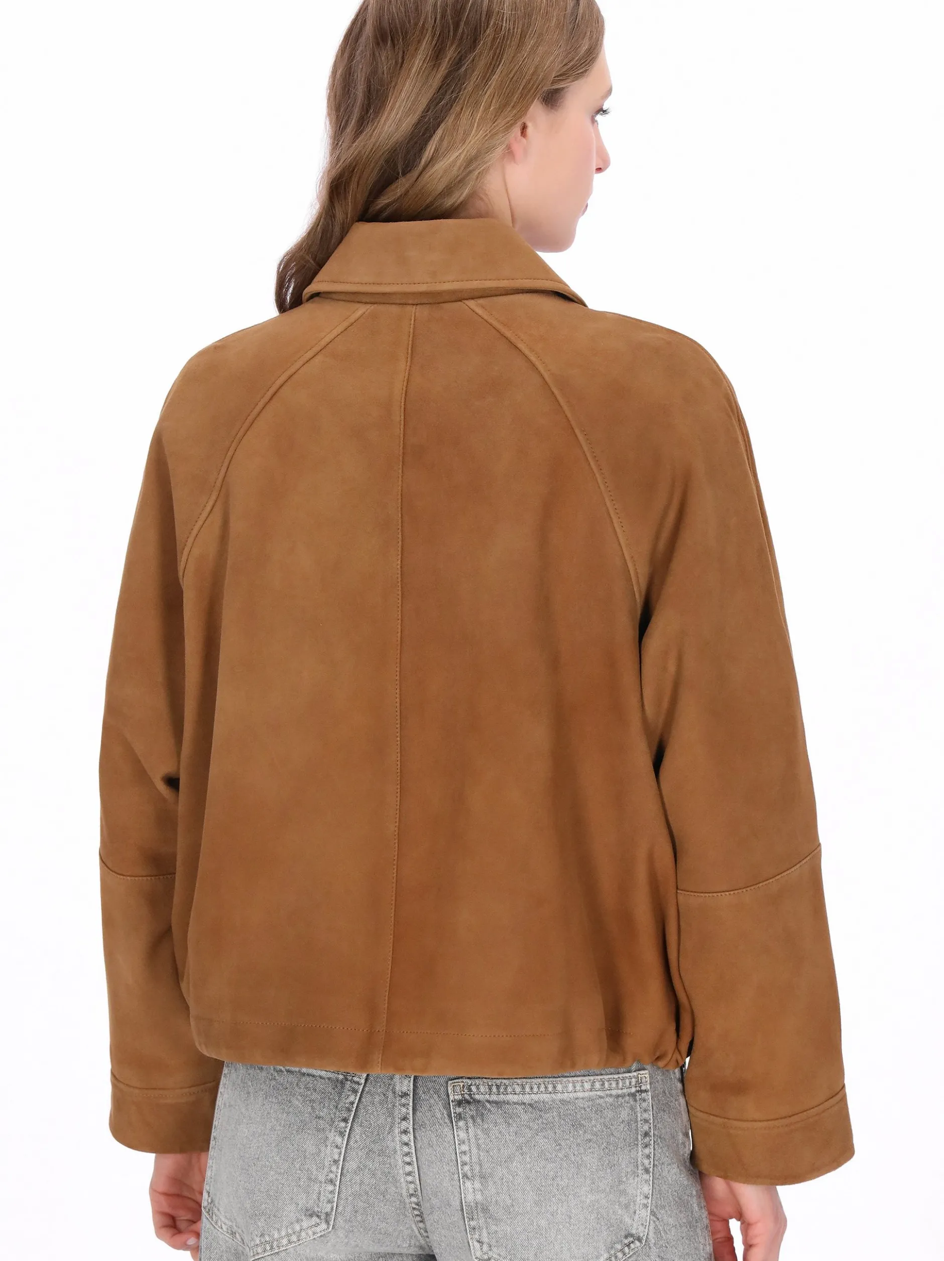 Dreimaster Damen Jacke in cognac