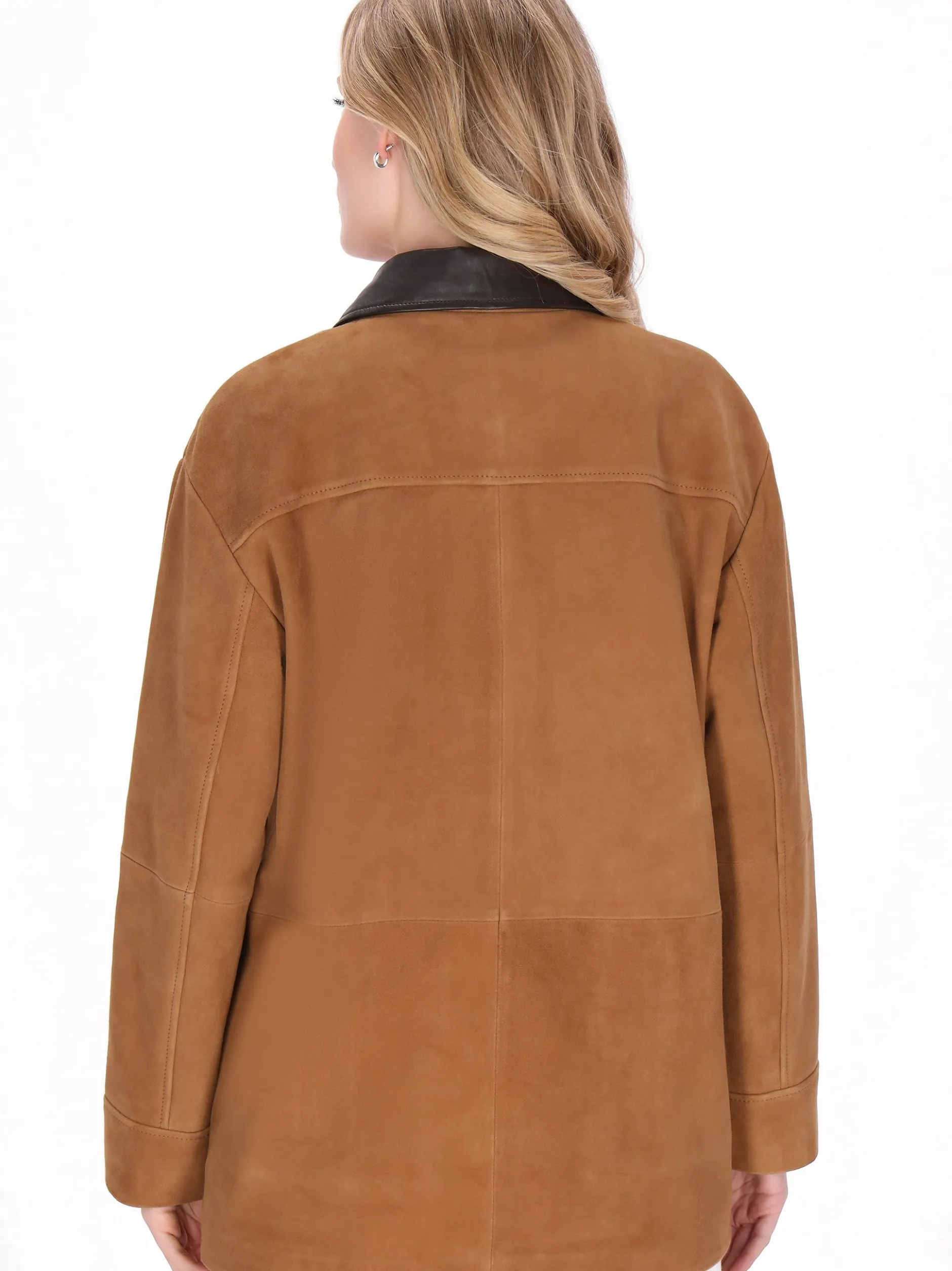 Dreimaster Damen Jacke in cognac