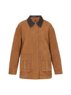 Dreimaster Damen Jacke in cognac