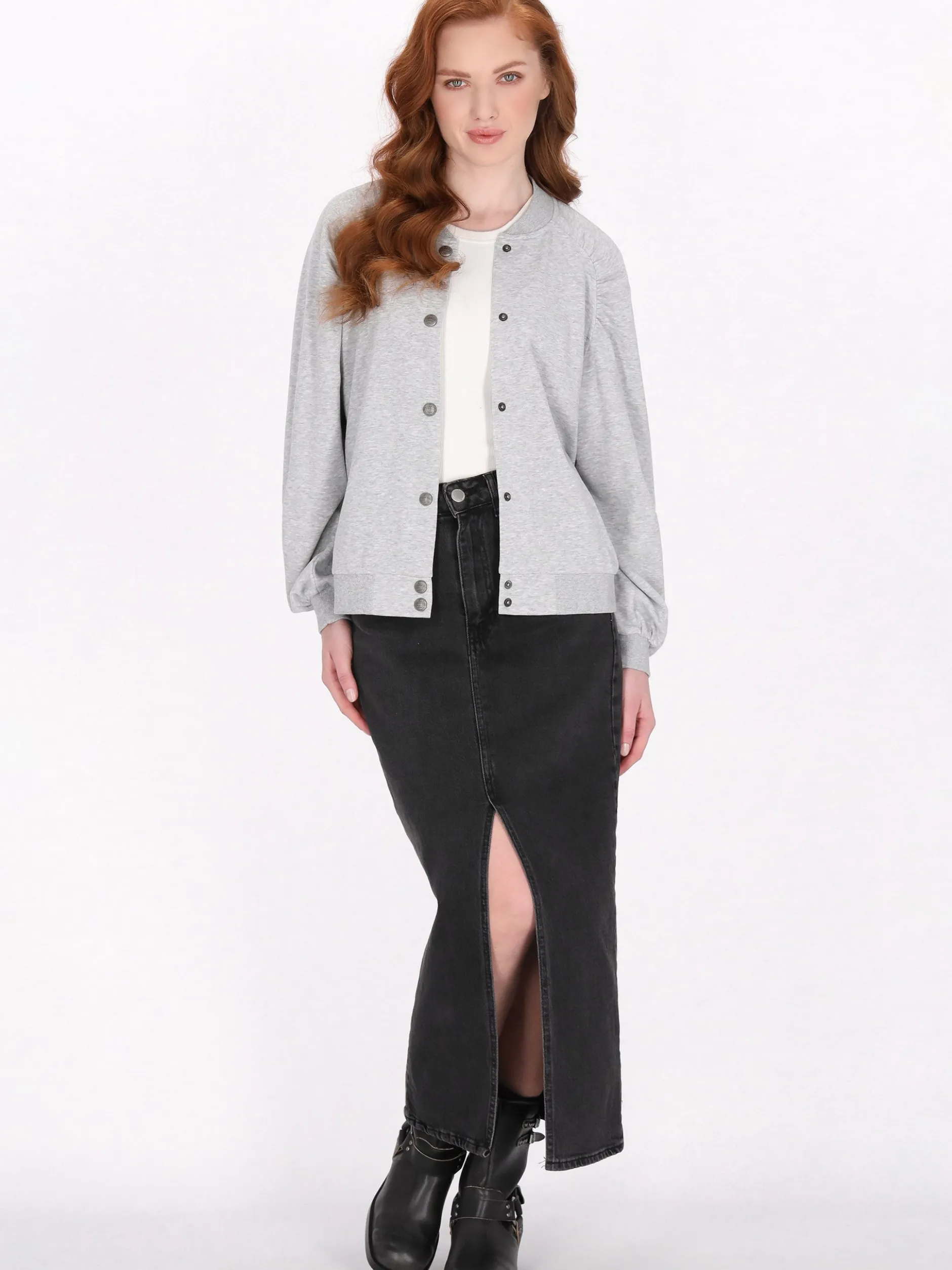 Dreimaster Damen Jacke in grau