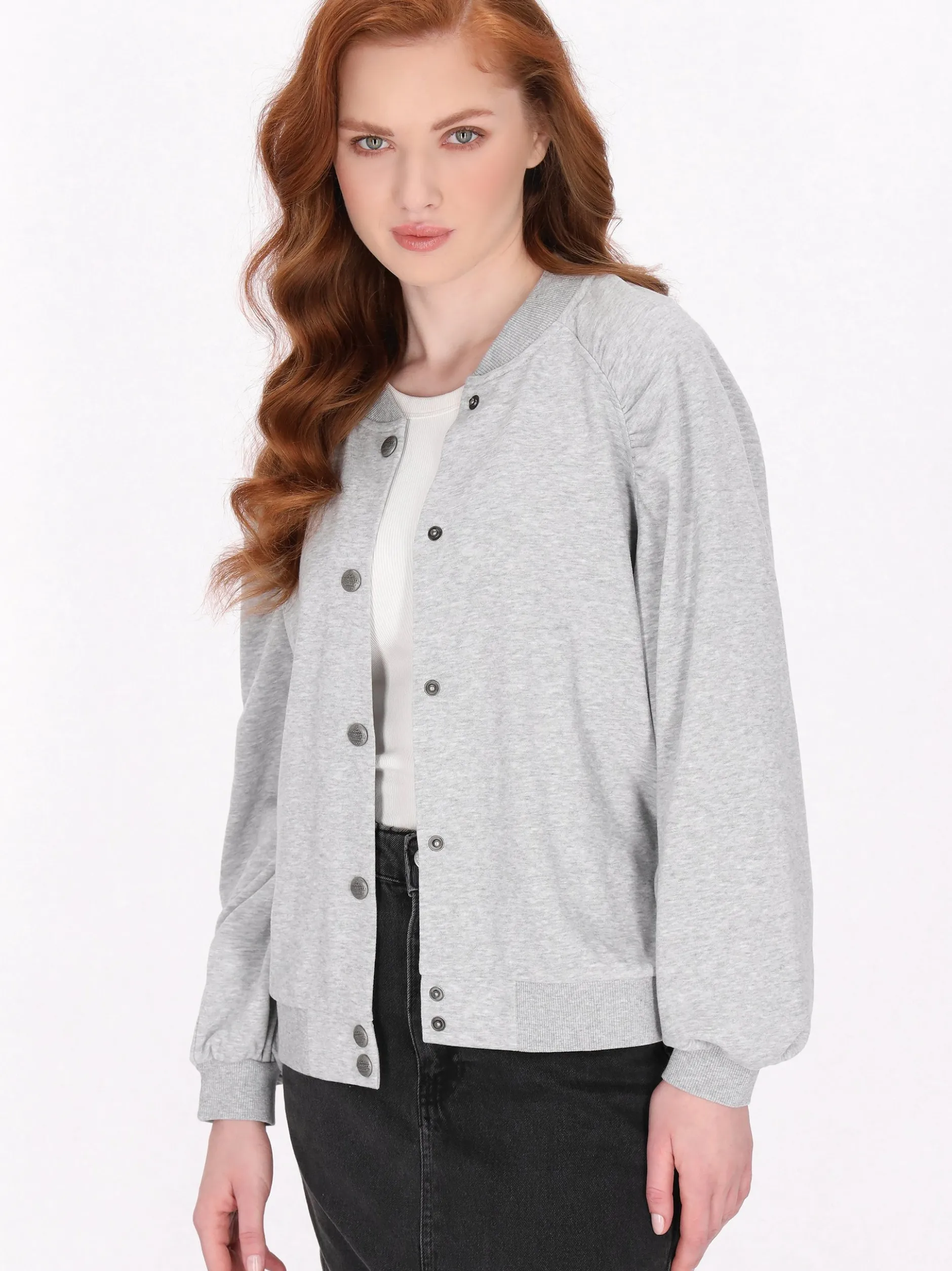Dreimaster Damen Jacke in grau